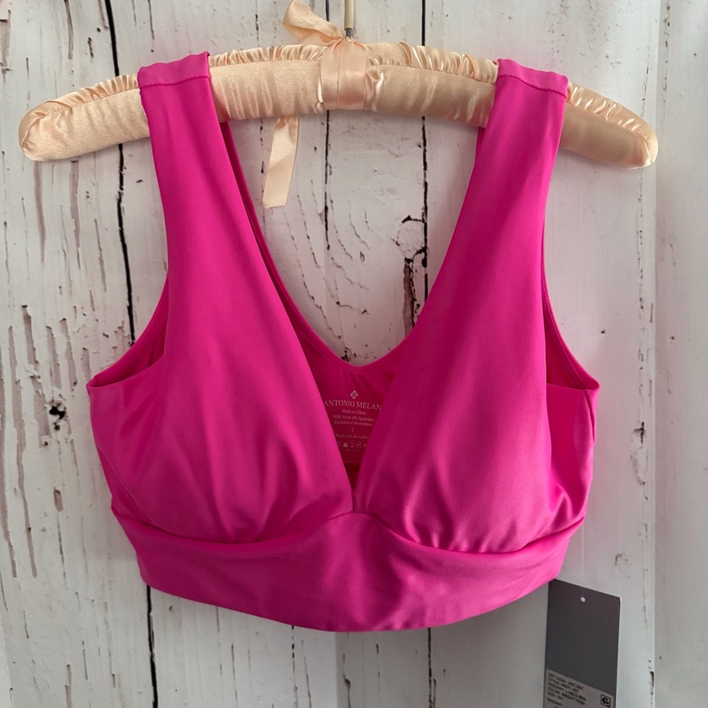 Antonio Melani Swim Top Bright Pink Small
